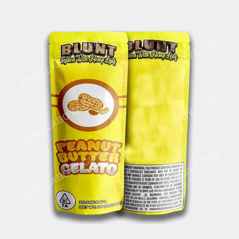 Peanut Butter Gelato 2 Grams Pre Roll Packaging