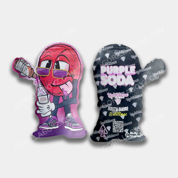 Purple Soda mylar bags 3.5 grams