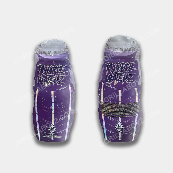 Purple Waterz mylar bags 3.5 grams