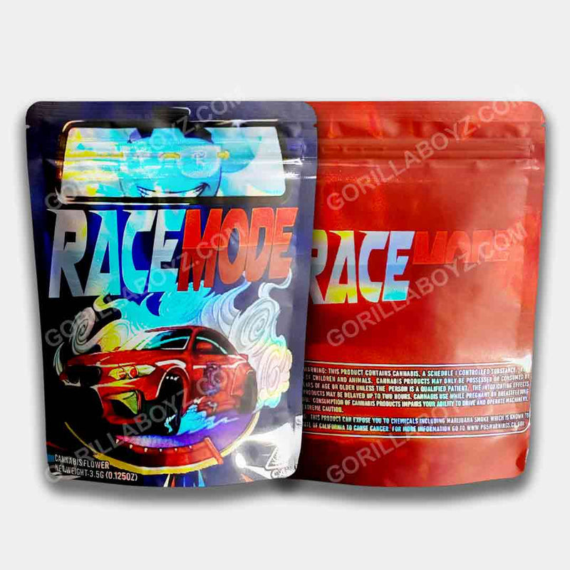 Race Mode Holographic mylar bags 3.5 grams