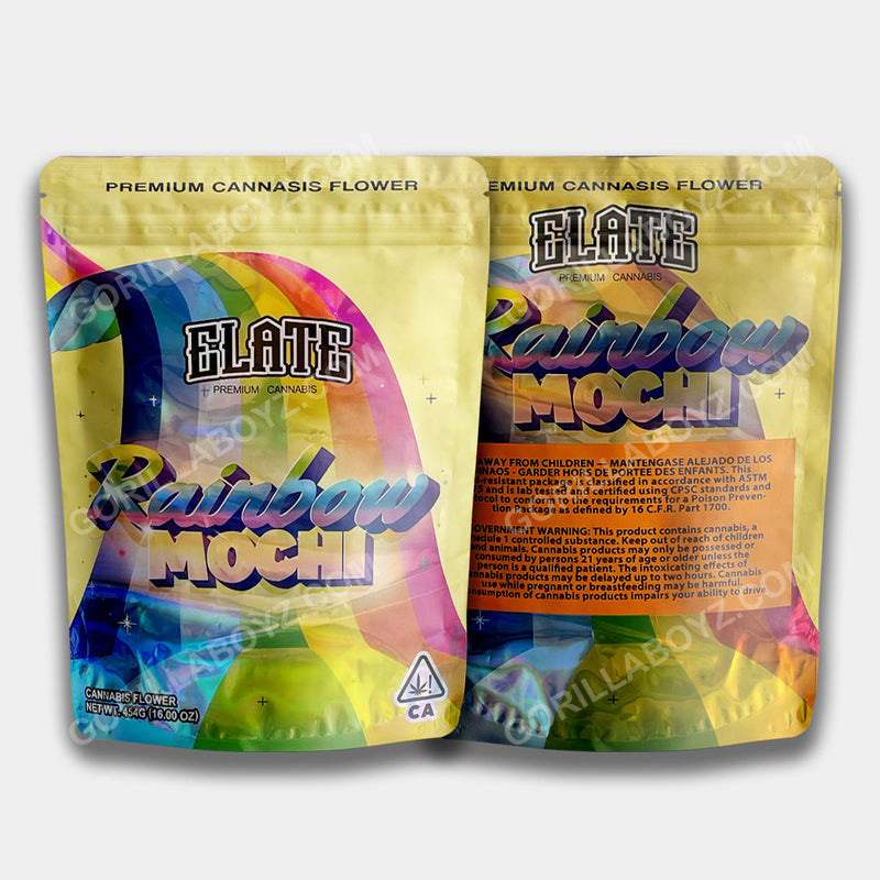 Rainbow Mochi mylar bags 3.5 grams