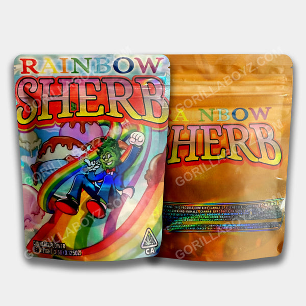 Rainbow Sherb mylar bags 3.5 grams