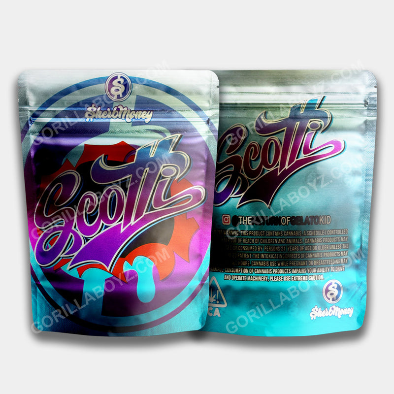 Scotti Holographic mylar bags 3.5 grams