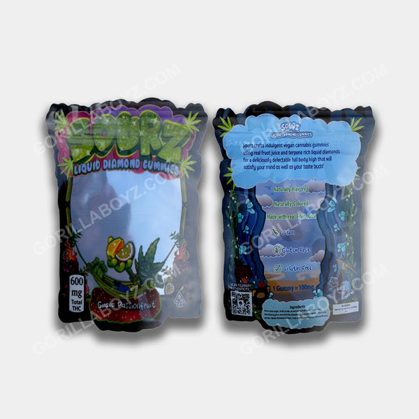 Sourz Guava Passionfruit 600 mg edibles packaging