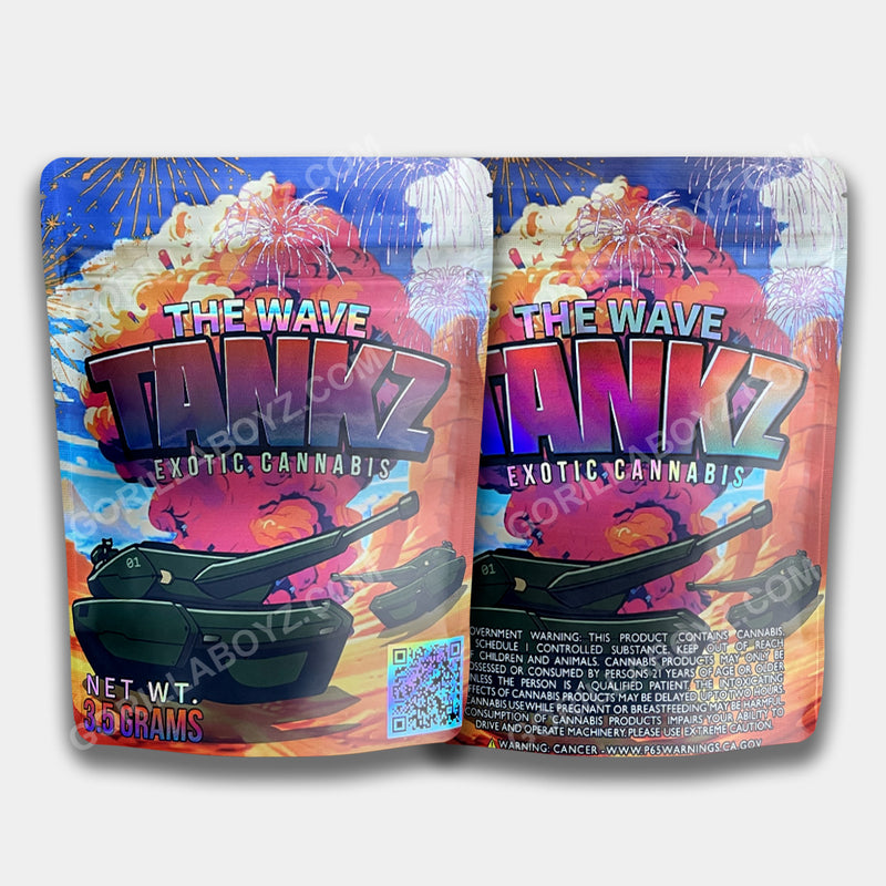 The Wave Tankz mylar bags 3.5 grams