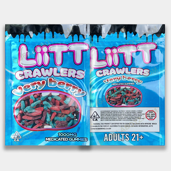 Liit Exotics Very Berry 1000 mg edibles mylar bags