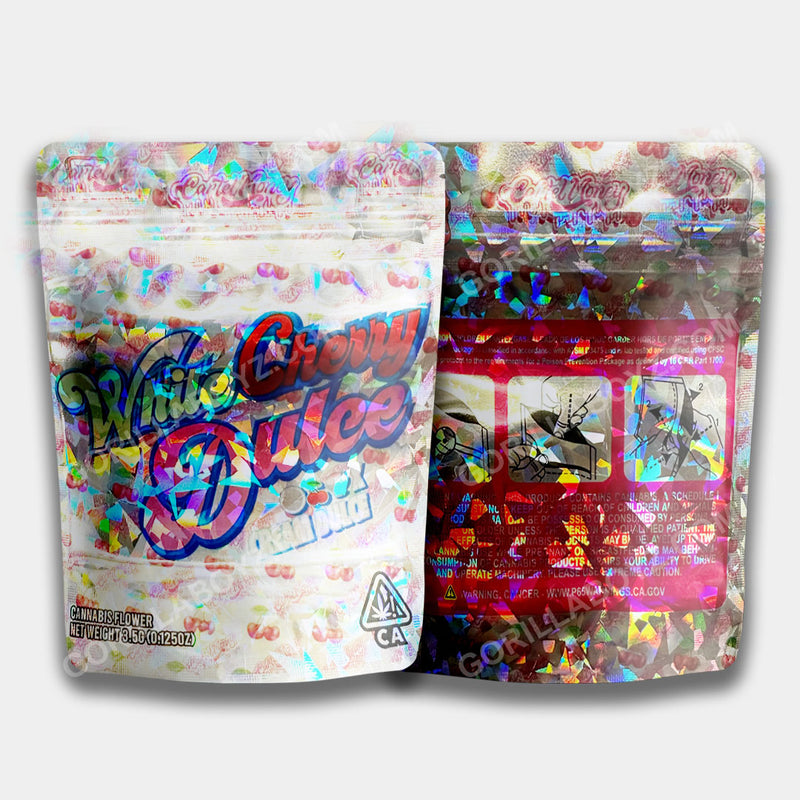 White Cherry Dulce Mylar Bag 3.5 Grams