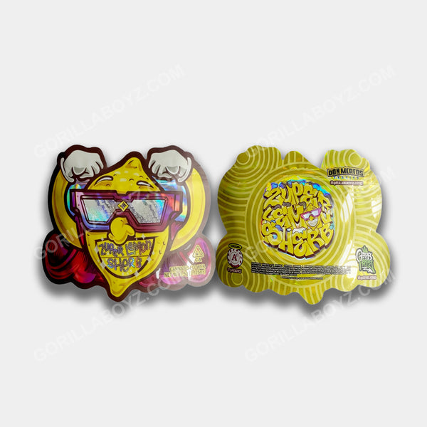 Zuper Lemon Sherb Holographic Mylar Bag 3.5 Grams | Ziplocks