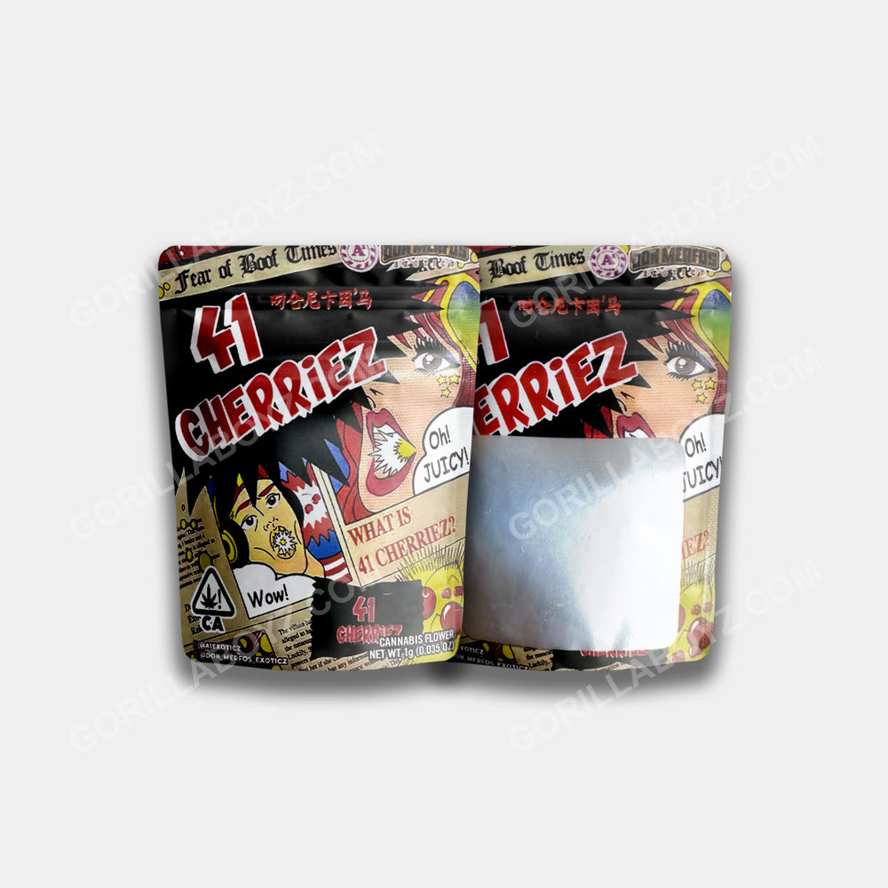 Mylar Bags 1 Gram | Design 41 Cherriez | Smell-Proof Ziplocks