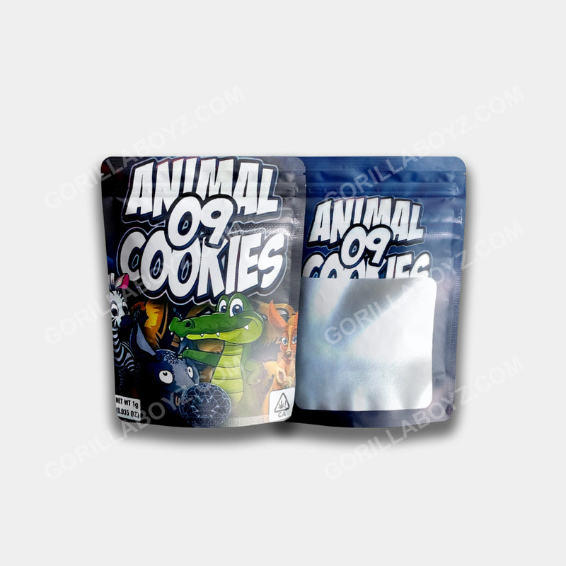Animal 09 Cookies mylar bags 1 gram 