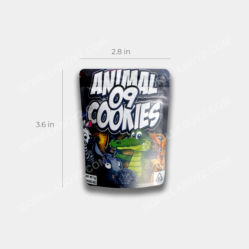 Animal 09 Cookies 1 gram mylar bags