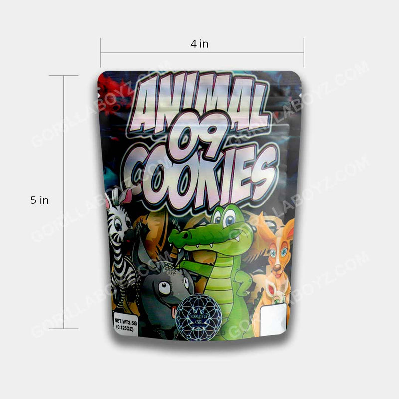 Animal 09 Cookies mylar bags 3.5 grams