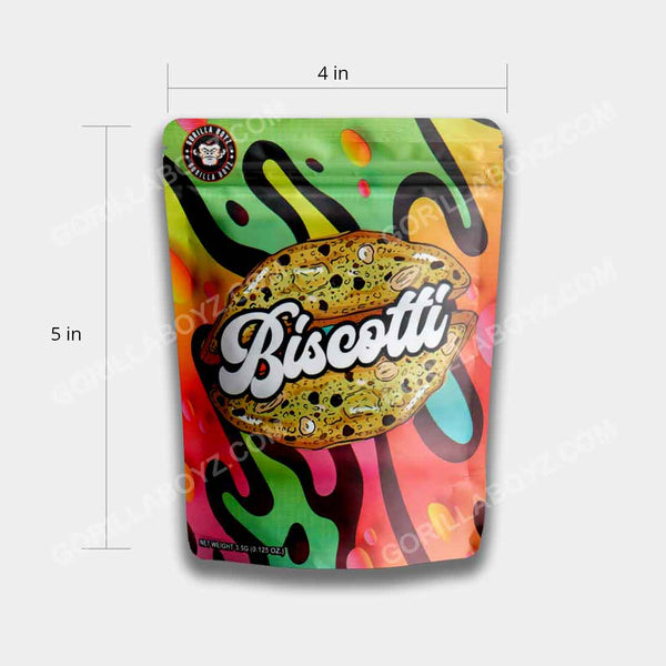 biscotti design mylar bags 3.5 grams