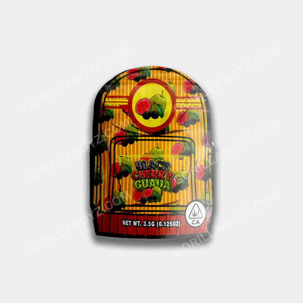 Black Cherry Guava backpack 3D mylar bags 3.5 grams