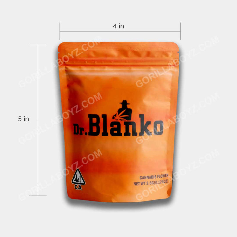 Dr Blanko mylar bags 3.5 grams