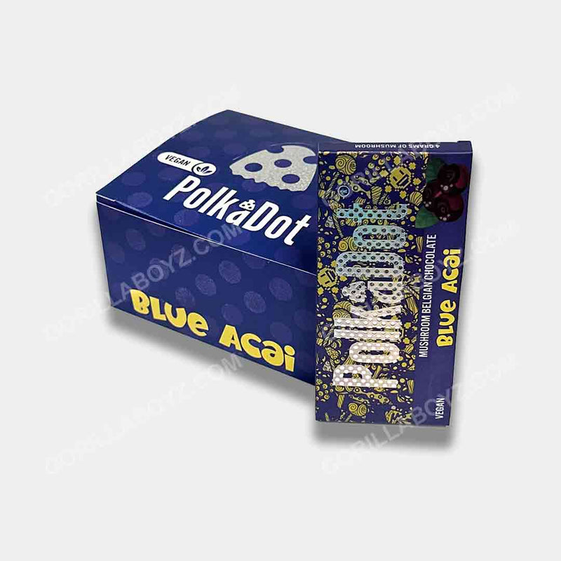 Blue Acai Packaging Shrooms Polka Dot