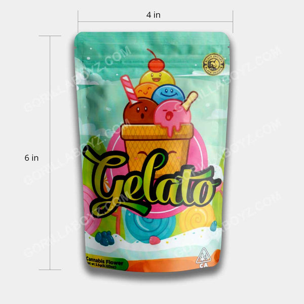 gelato mylar bags
