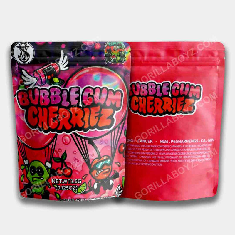Bubble Gum Cherriez mylar bags 3.5 grams