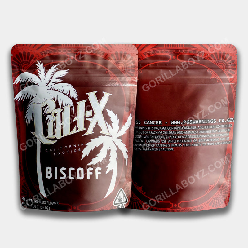 Cali X Biscoff mylar bags 3.5 grams