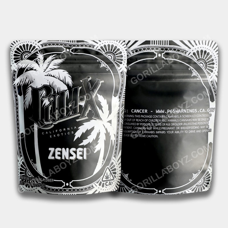 Cali X Zensei mylar bags 3.5 grams