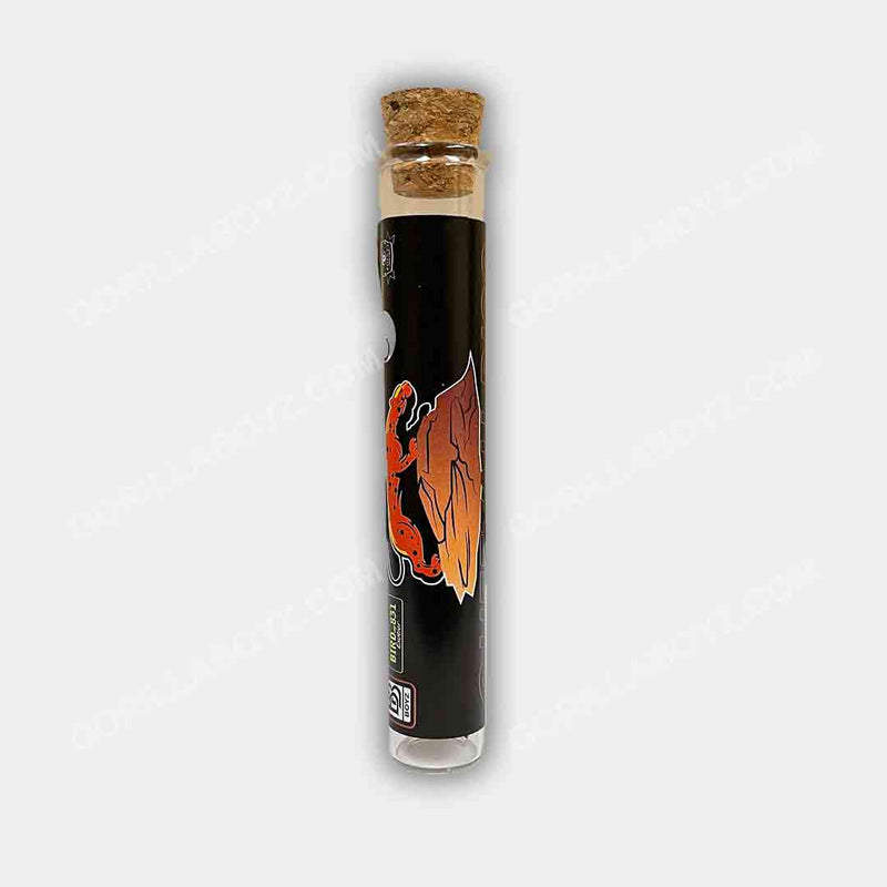 Cheetah Piss glass tube with cork