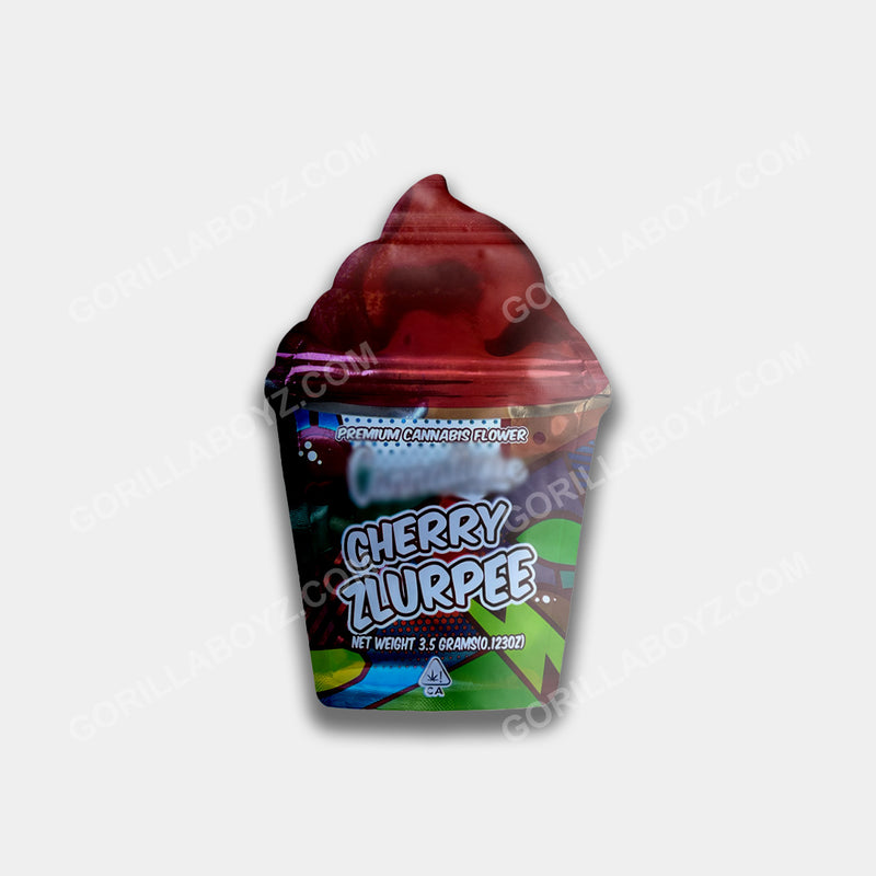 Cherry Zlurpee holographic mylar bags