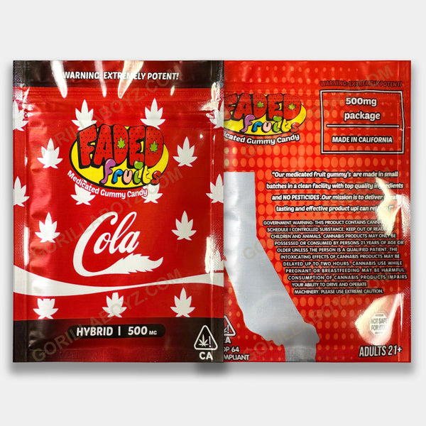 Cola mylar bags 500 mg edibles