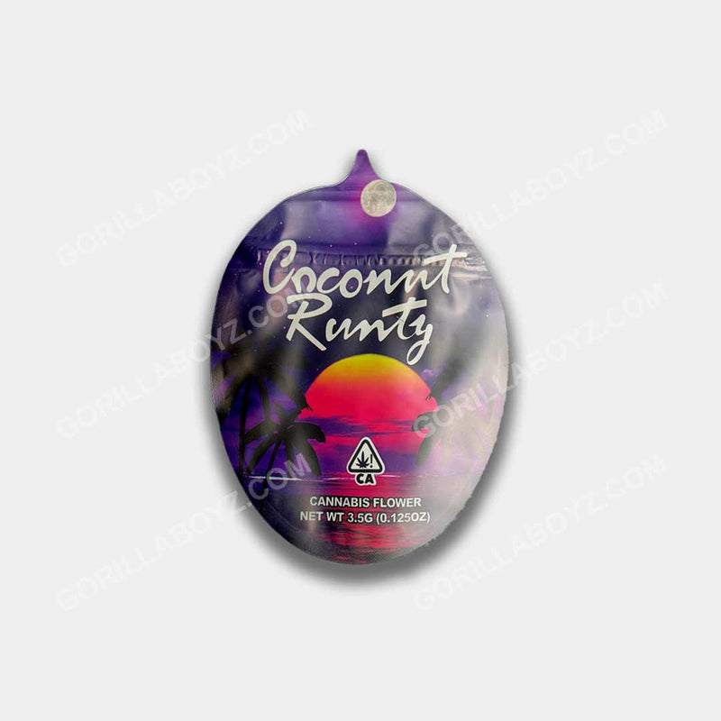 Coconut Runtz mylar bags 3.5 grams