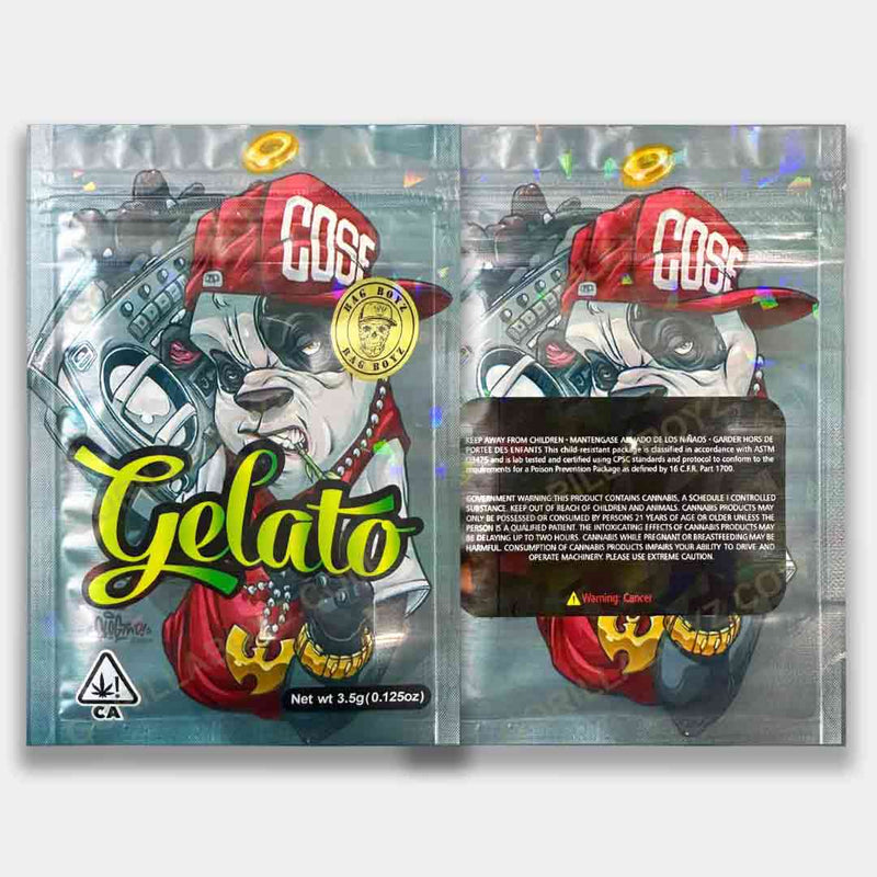 Code Gelato mylar bags holographic 3.5 grams