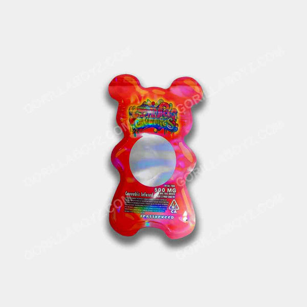 dank gummies red edible mylar bags 500mg