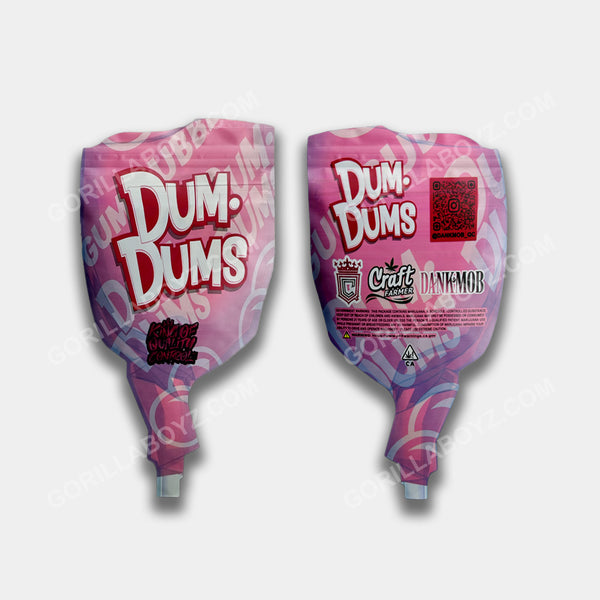 Gum Bubble Dum Dums mylar bags 3.5 grams