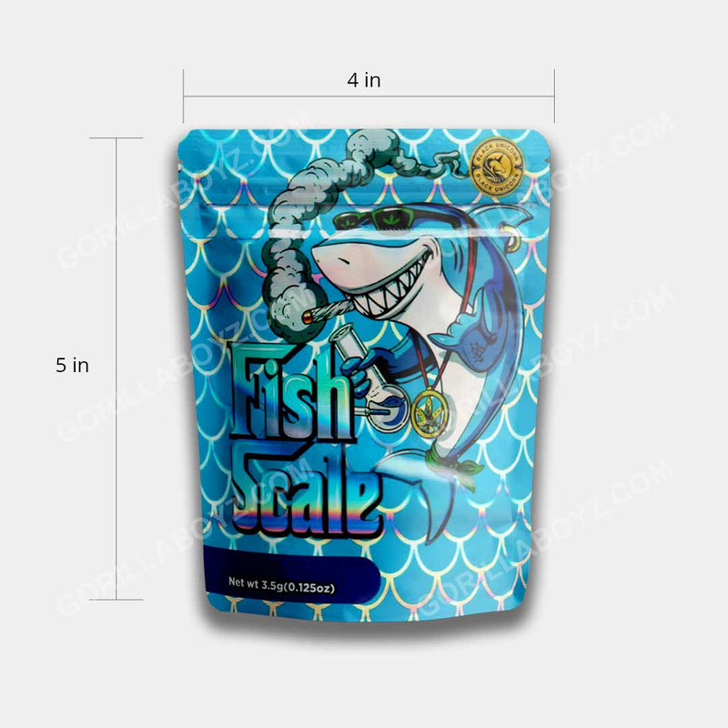 Fish Scale mylar bags 3.5 grams
