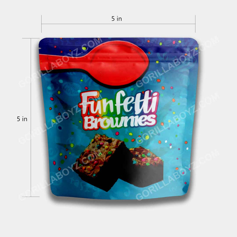 funfetti brownies 3.5 gram mylar bag