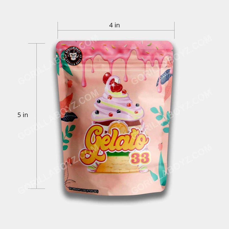gelato 33 3.5 gram mylar bags