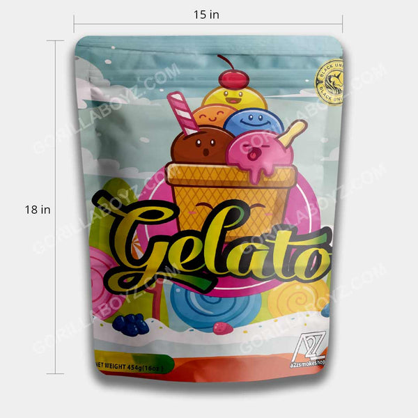 Gelato mylar bags 16 ounces
