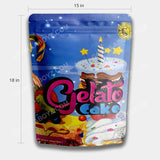 Gelato Cake mylar bags 16 ounces