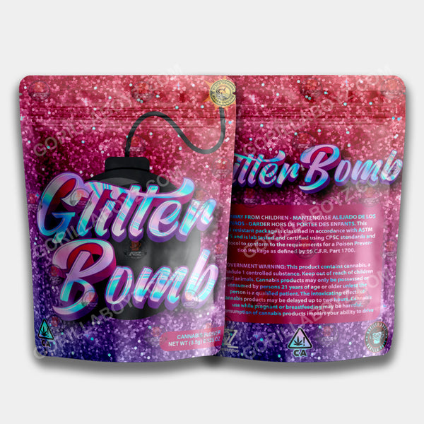 Glitter Bomb mylar bags 3.5 grams