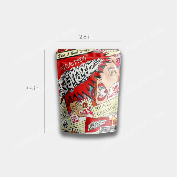 Granadaz mylar bags 1 gram bag size