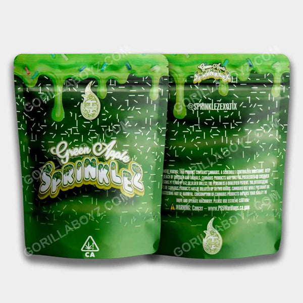 green apple mylar bags 3.5 grams