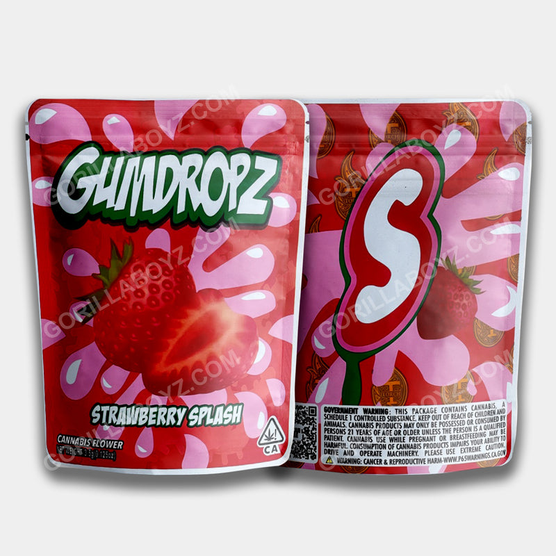 Strawberry Splash mylar bags 3.5 grams