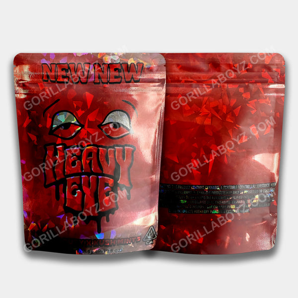 Heavy Eye mylar bags 3.5 grams
