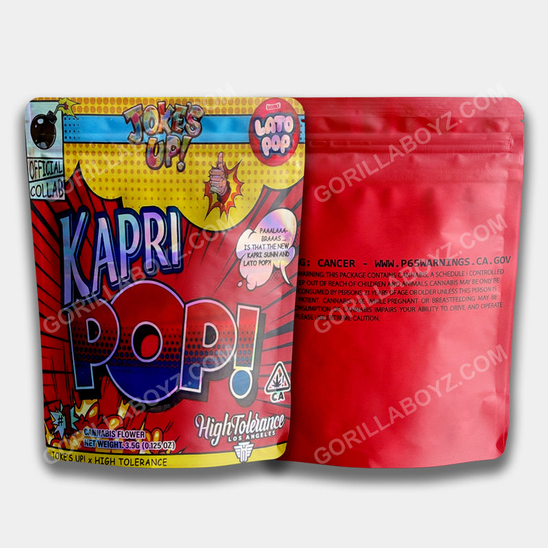 Kapri Pop mylar bags 3.5 grams
