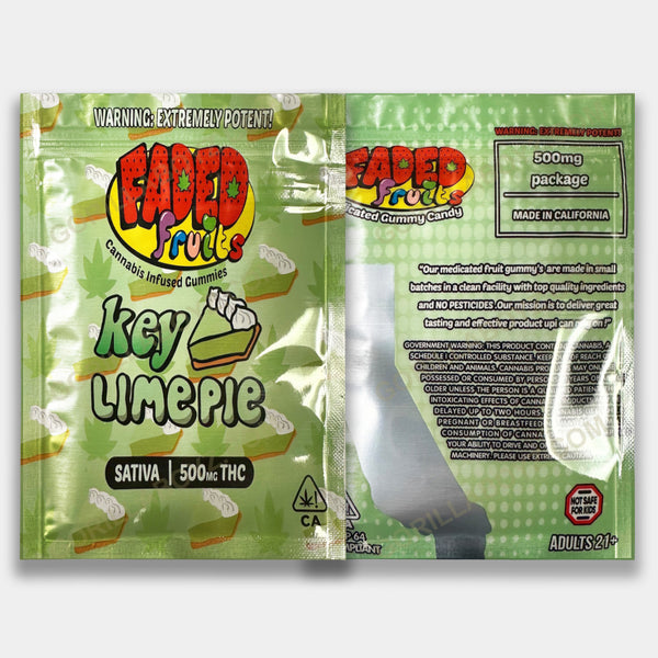 Key Lime Pie mylar bags 500 mg