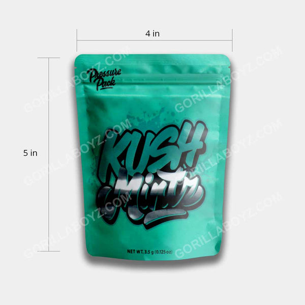 Kush Mintz mylar bags 3.5 grams