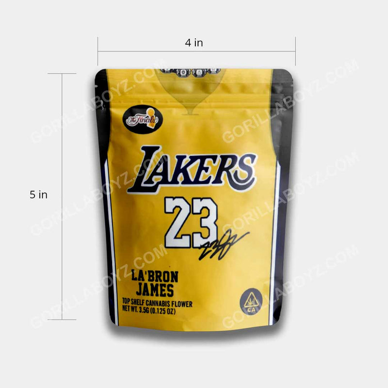 lakers la bran james mylar bags