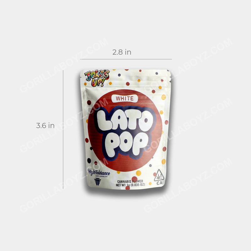 Lato Pop mylar bags 1 gram capacity