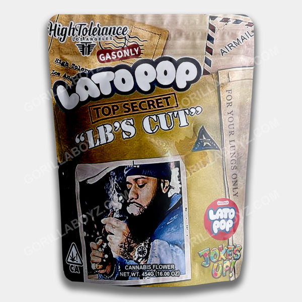 Lato Pop Top Secret LBS Cut 16 ounces mylar bag