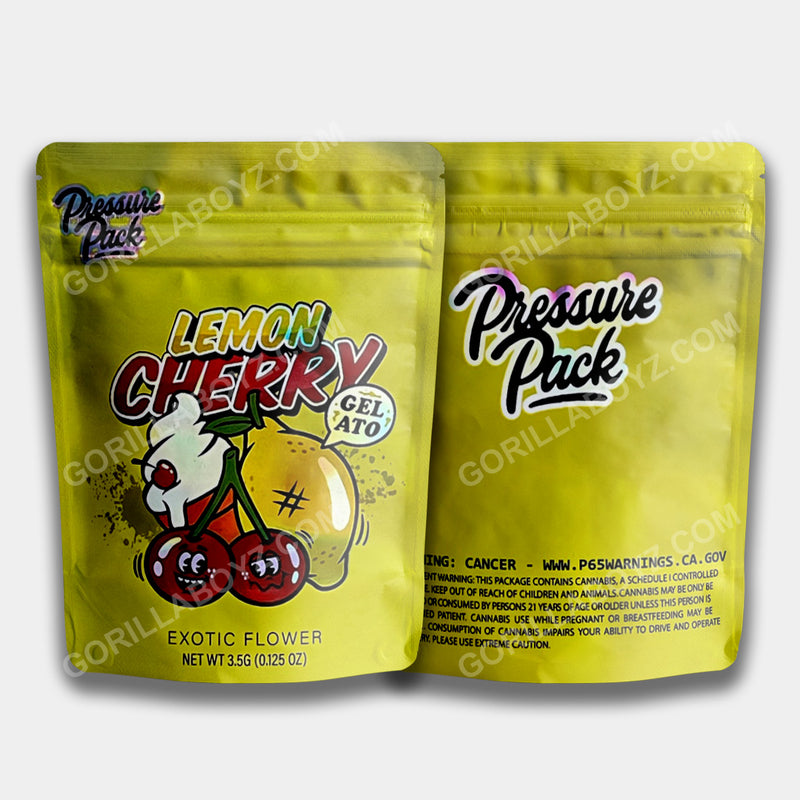 Lemon Cherry Gelato mylar bags 3.5 grams