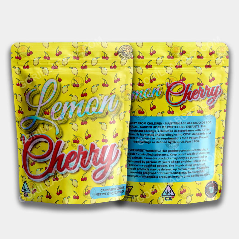 Lemon Cherry mylar bags 3.5 grams