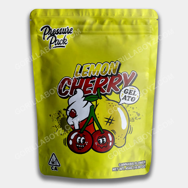 Lemon Cherry Gelato mylar bags 16 ounces